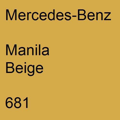 Mercedes-Benz, Manila Beige, 681.